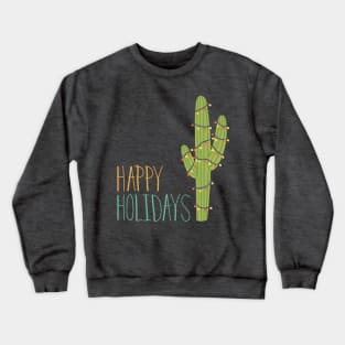 Happy Holidays Cactus Crewneck Sweatshirt